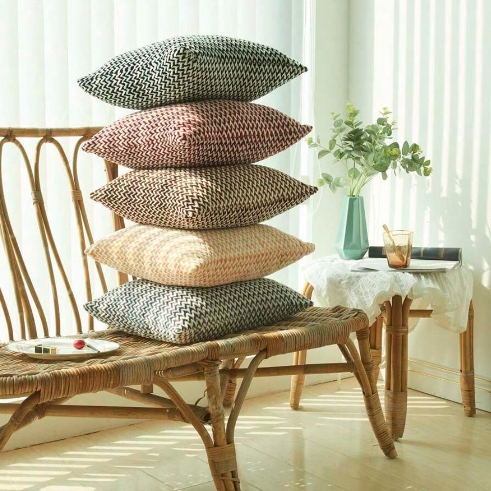 Woven Chevron Cushion Cover – image 6