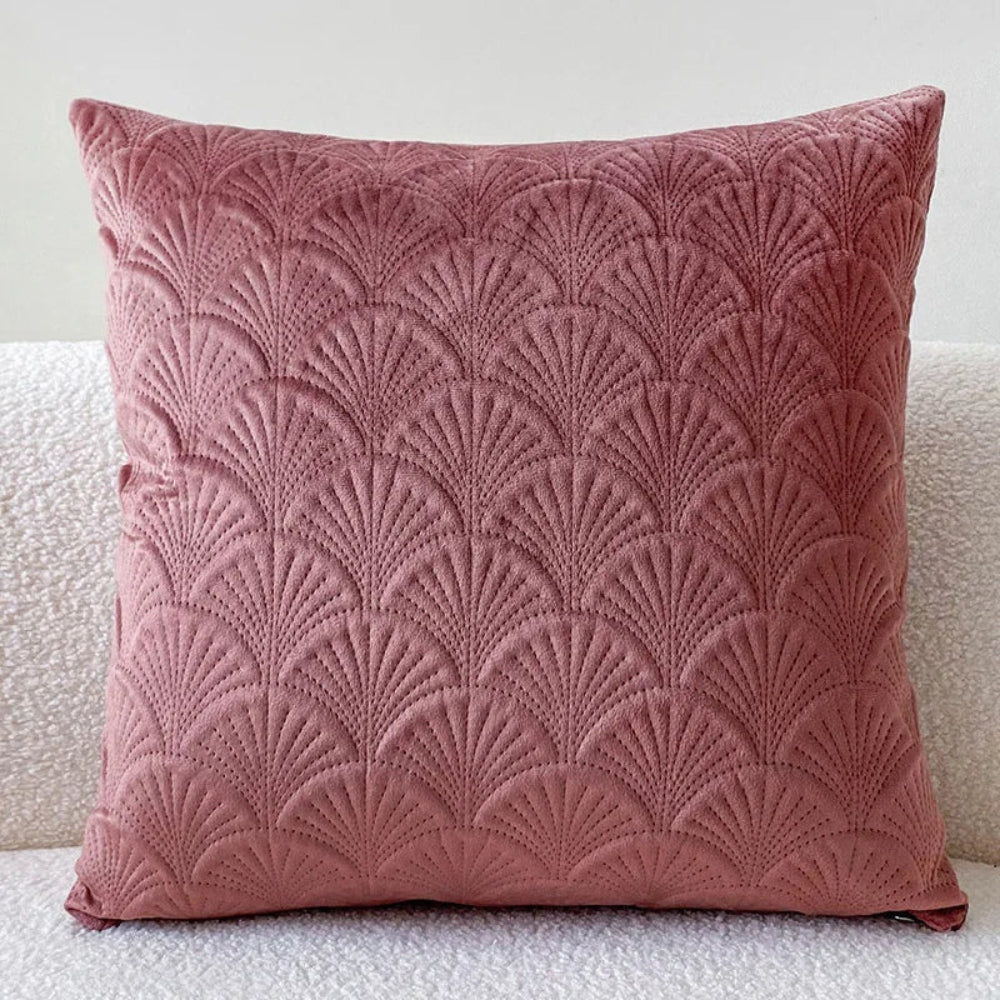 Scallop Pattern Velvet Cushion Cover – image 8