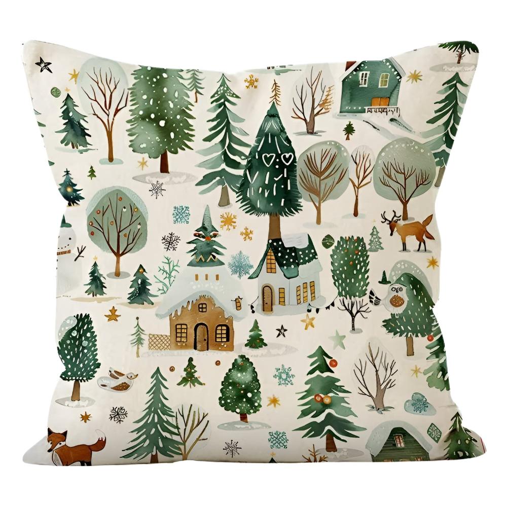 Winter Woodland Christmas Cushion Cover – image 6