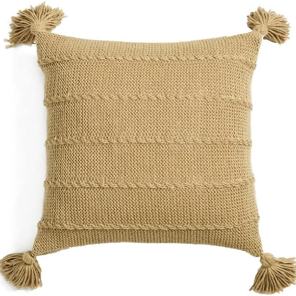 Knitted Tassel Acrylic Cushion Cover – image 5