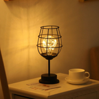 Bottle-Shaped Metal Table Lamp with Warm String Lights - view 6