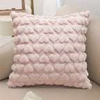 Plush Heart Pattern Cushion Cover – image 4