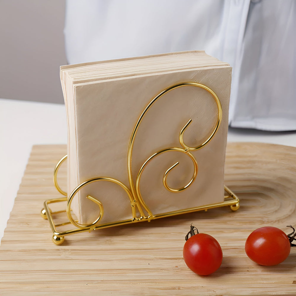 Scrollwork Iron Napkin Holder – image 3