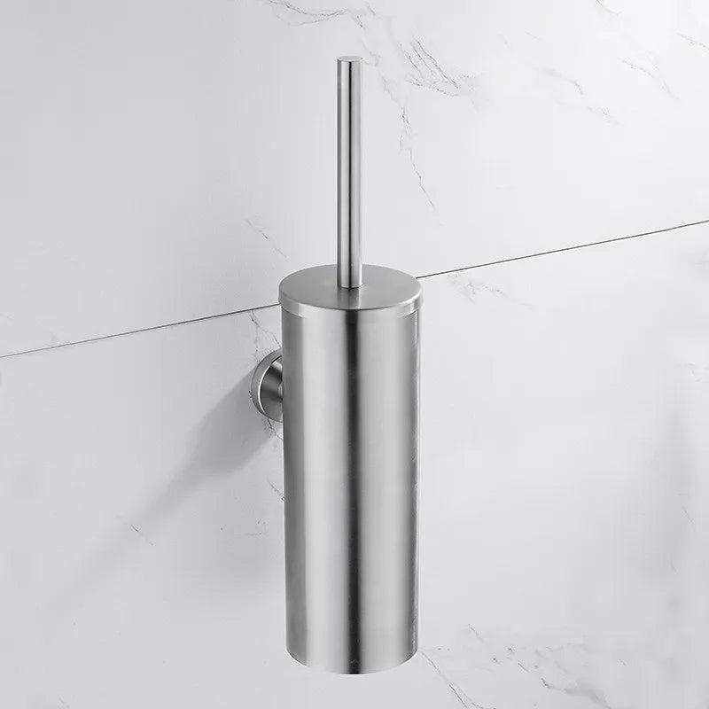 Wall-Mounted Stainless Steel Toilet Brush and Holder — product view 6