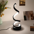 Spiral LED Table Lamp with Dimmable USB Lighting - view 6