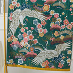 Crane and Floral Cotton Bath Towel 90 × 180 cm – image 7