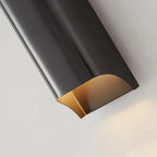 Metal LED Wall Sconce with Gold-Tone Interior - view 11