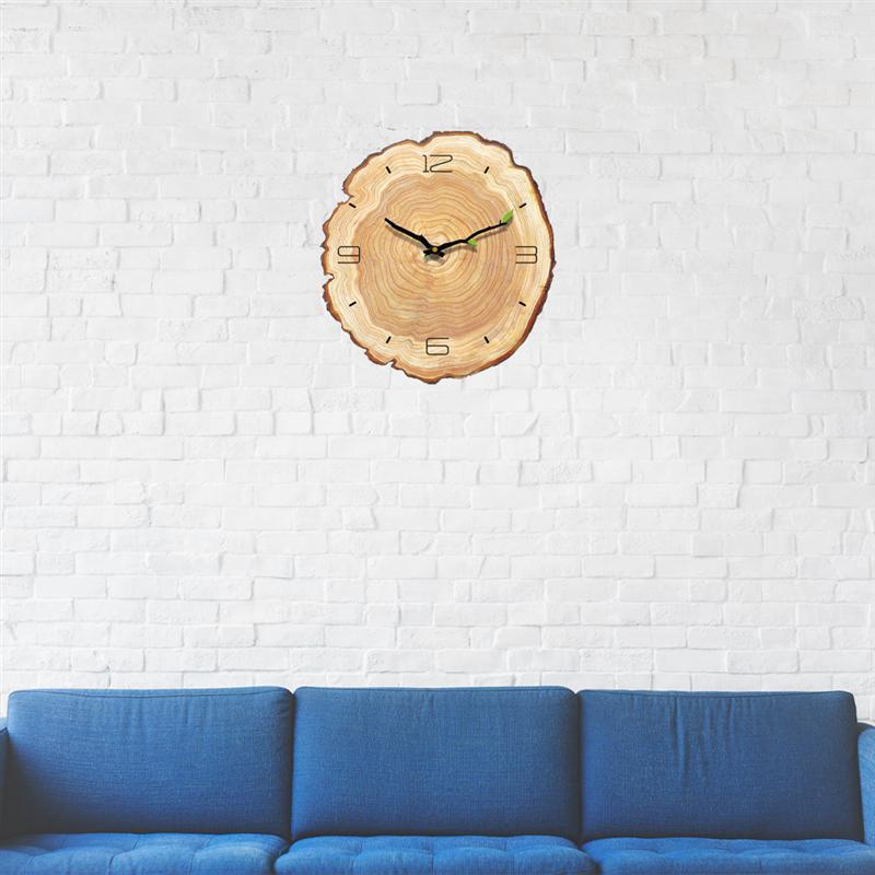Wood Grain Annual Rings Wall Clock, 30 cm