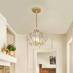 Prismatic Crystal Ceiling Light with Metal Fittings - view 2