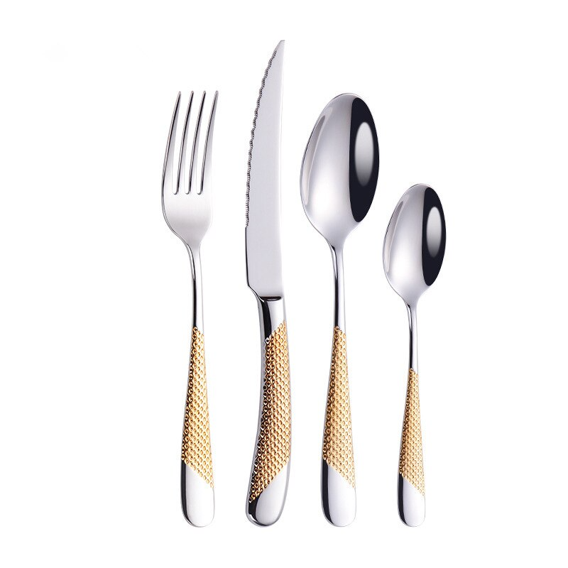 Diagonal Texture Cutlery Set – product image 5