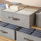 Fabric Compartment Storage Organiser with Pull Handle – image 4