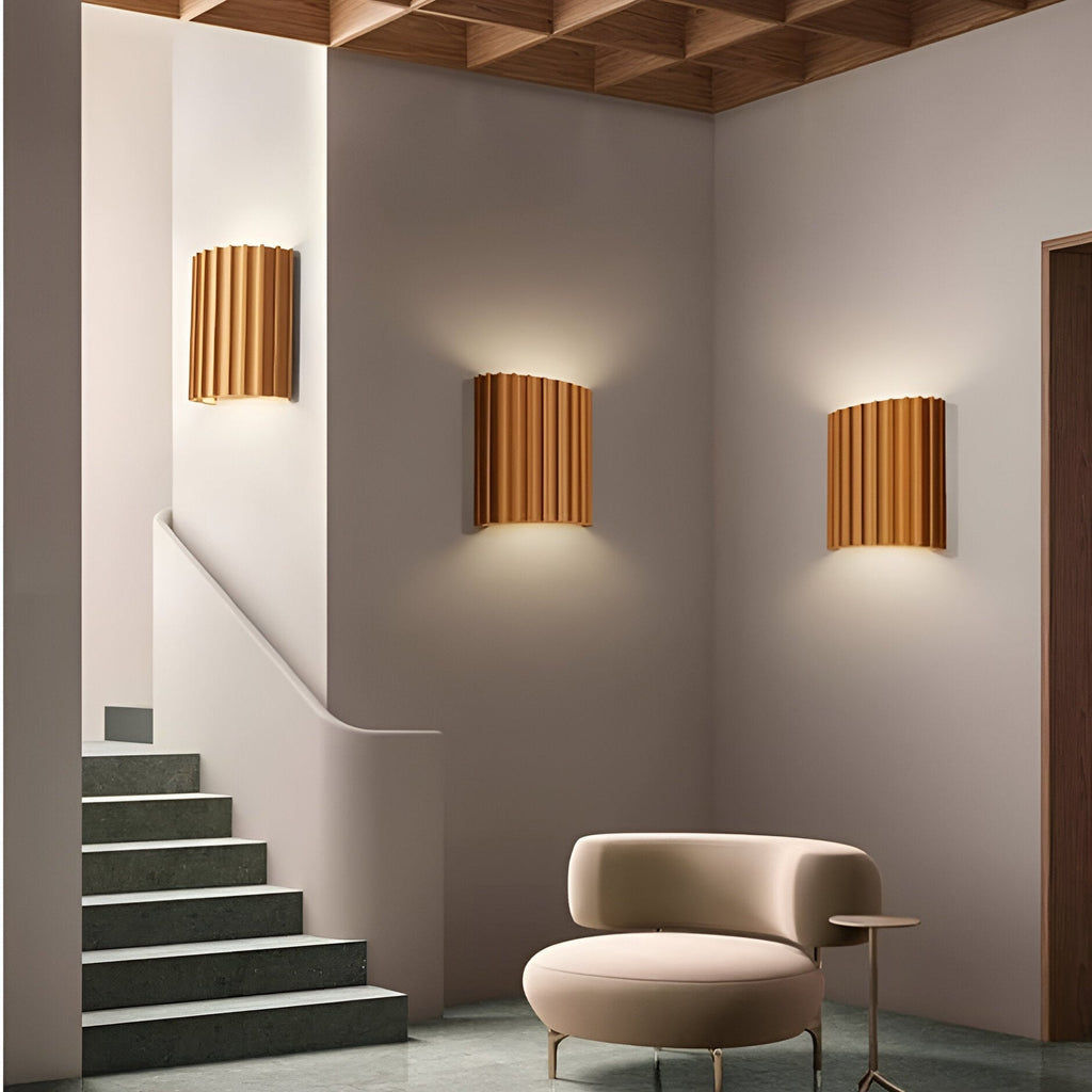 Ribbed Resin Wall Sconce with Push-Button Switch - view 15