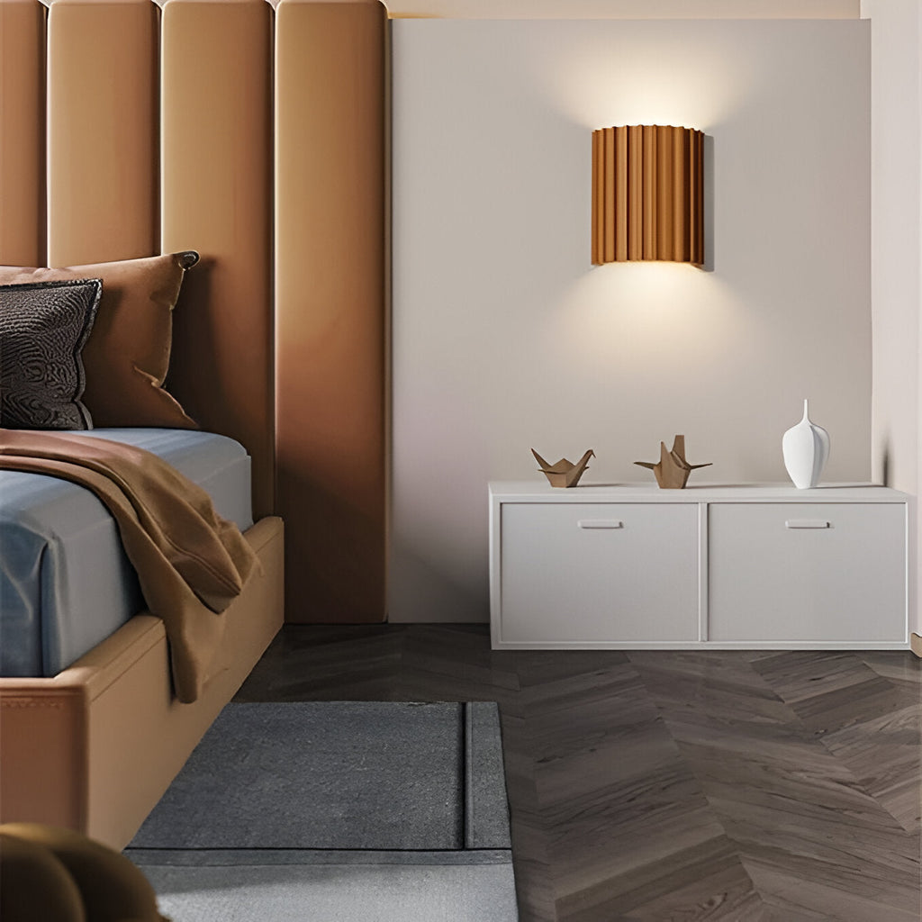 Ribbed Resin Wall Sconce with Push-Button Switch - view 14