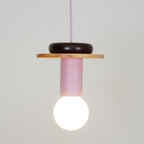 Geometric Wood Pendant Light, Sculptural Nordic Design - view 27