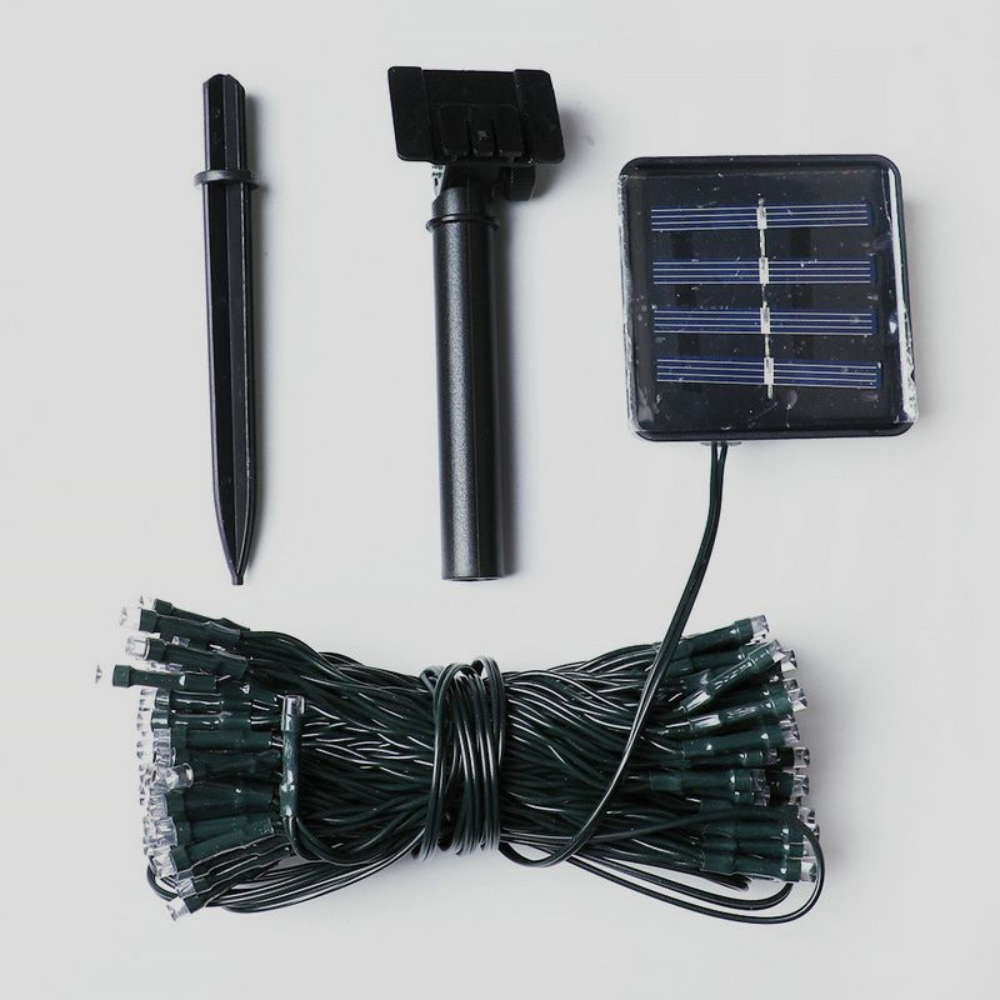 Solar Outdoor Fairy String Lights, Warm White LED - view 1
