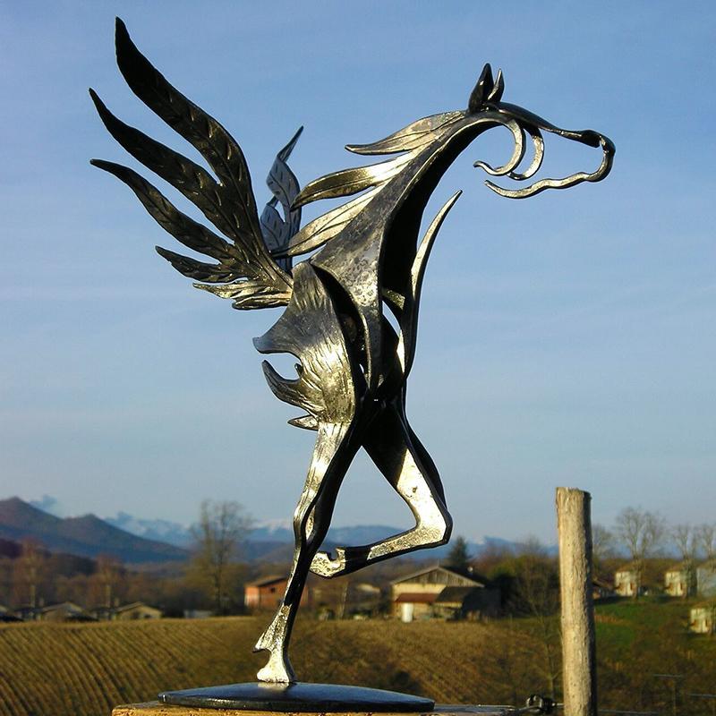 Decorative Metal Horse Sculpture