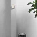 Fabric Cube LED Wall Sconce, White Japandi Design - view 14