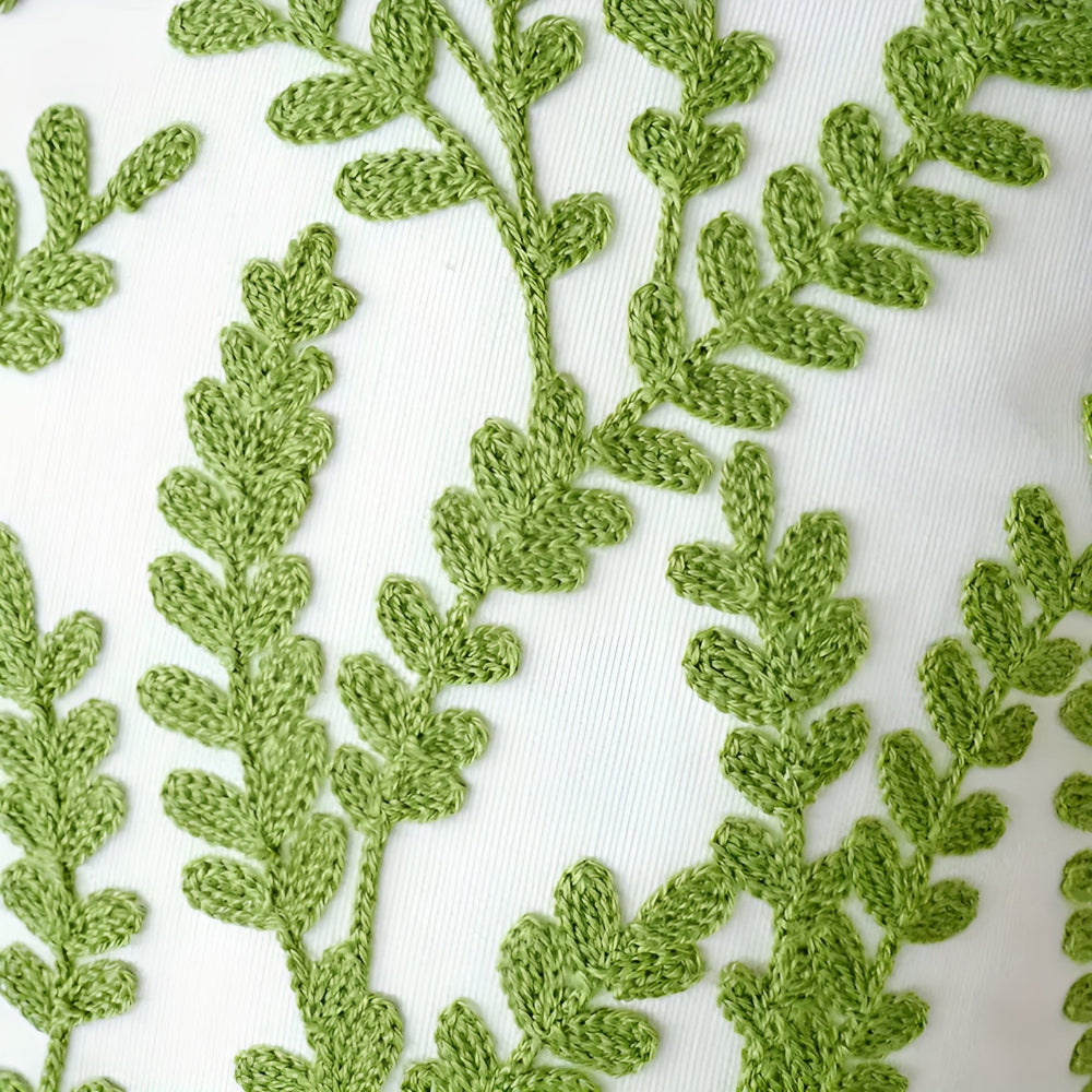 Green Botanical Leaf Cushion Cover – image 16
