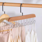 Wooden Eight-Hook Rotating Accessory Hanger – image 5