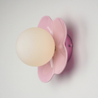 Flower Petal Wall Sconce, Danish Pastel Design - view 13