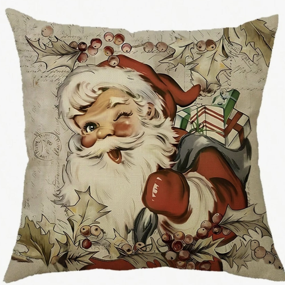 Vintage Christmas Cushion Cover – image 1