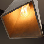 Asymmetric Concrete Pendant Light with Braided Cord - view 5