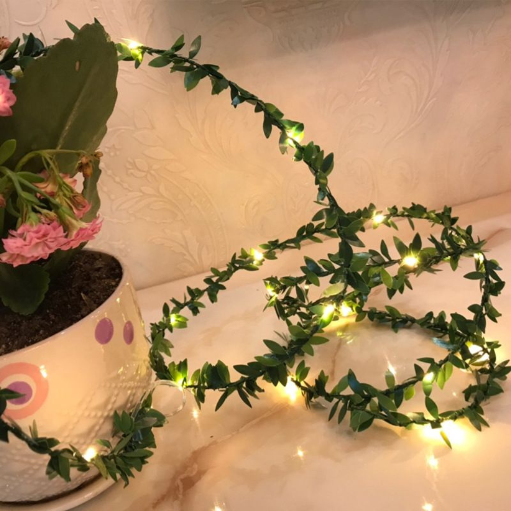 Willow Leaf LED Fairy Light Garland, USB or Battery - view 8