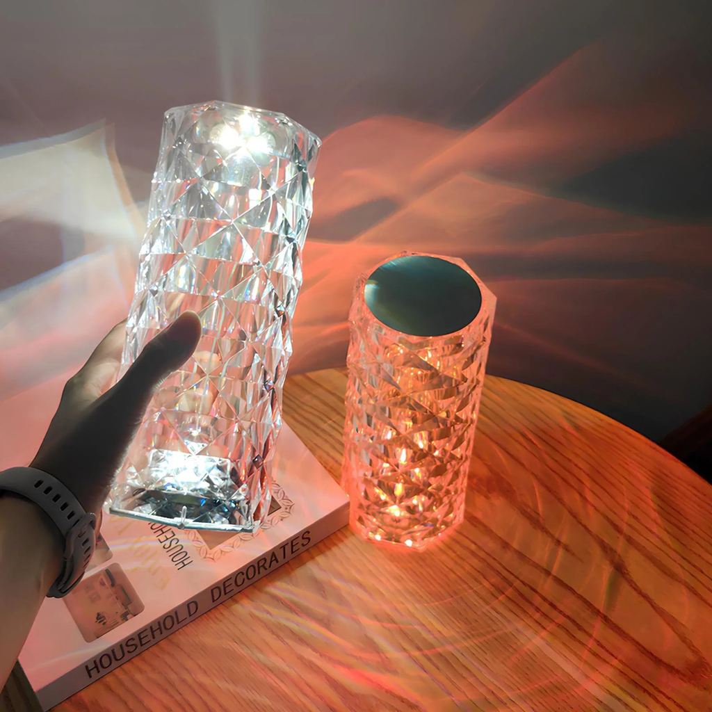 Crystal-Pattern USB-C Table Lamp with Remote, 16 Colours - view 7