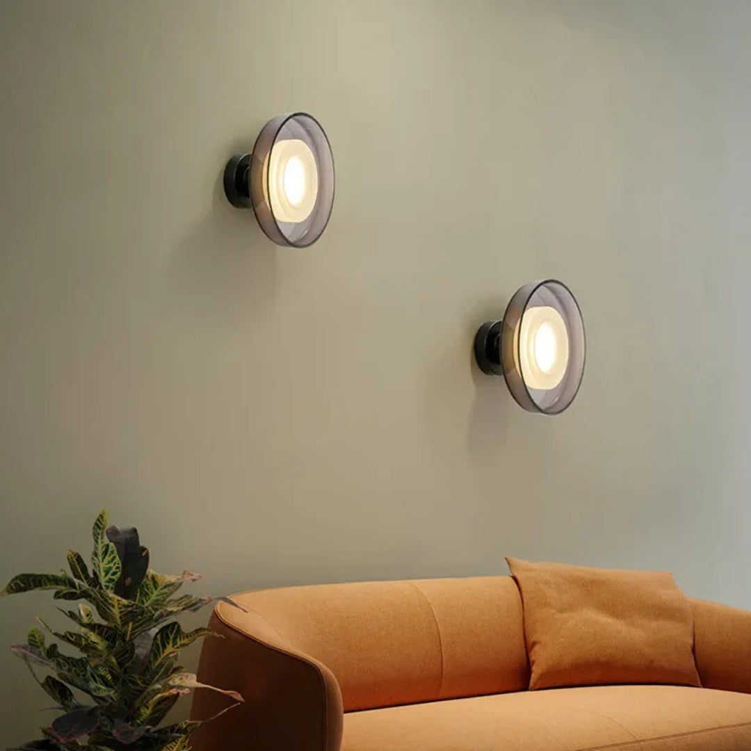 Layered Glass LED Light for Wall or Ceiling - view 2