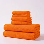 Cotton Bathroom Towel Set – 6 Pieces – image 5