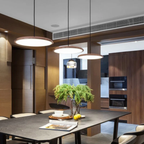 Metal Saucer Pendant Light, Minimalist Nordic Design - view 4