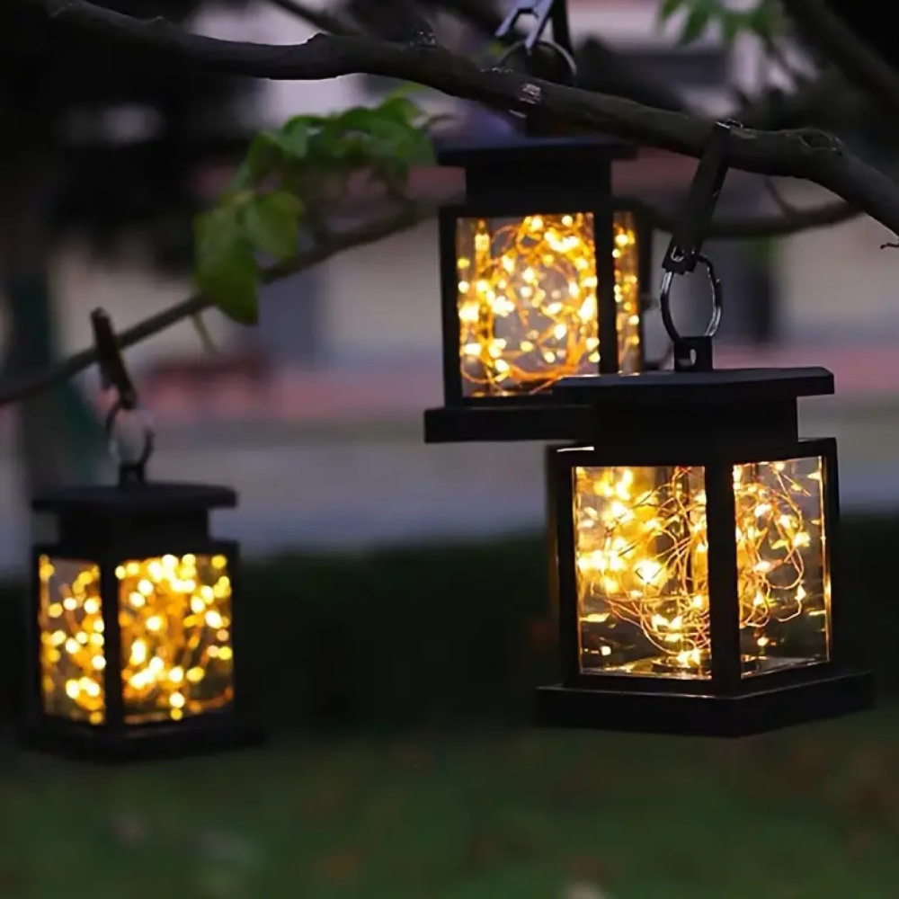 Solar Garden Lantern with Candle or Fairy Light Design - view 12