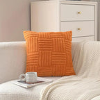 Textured Faux Fur Cushion Cover with Velvet Reverse – image 11