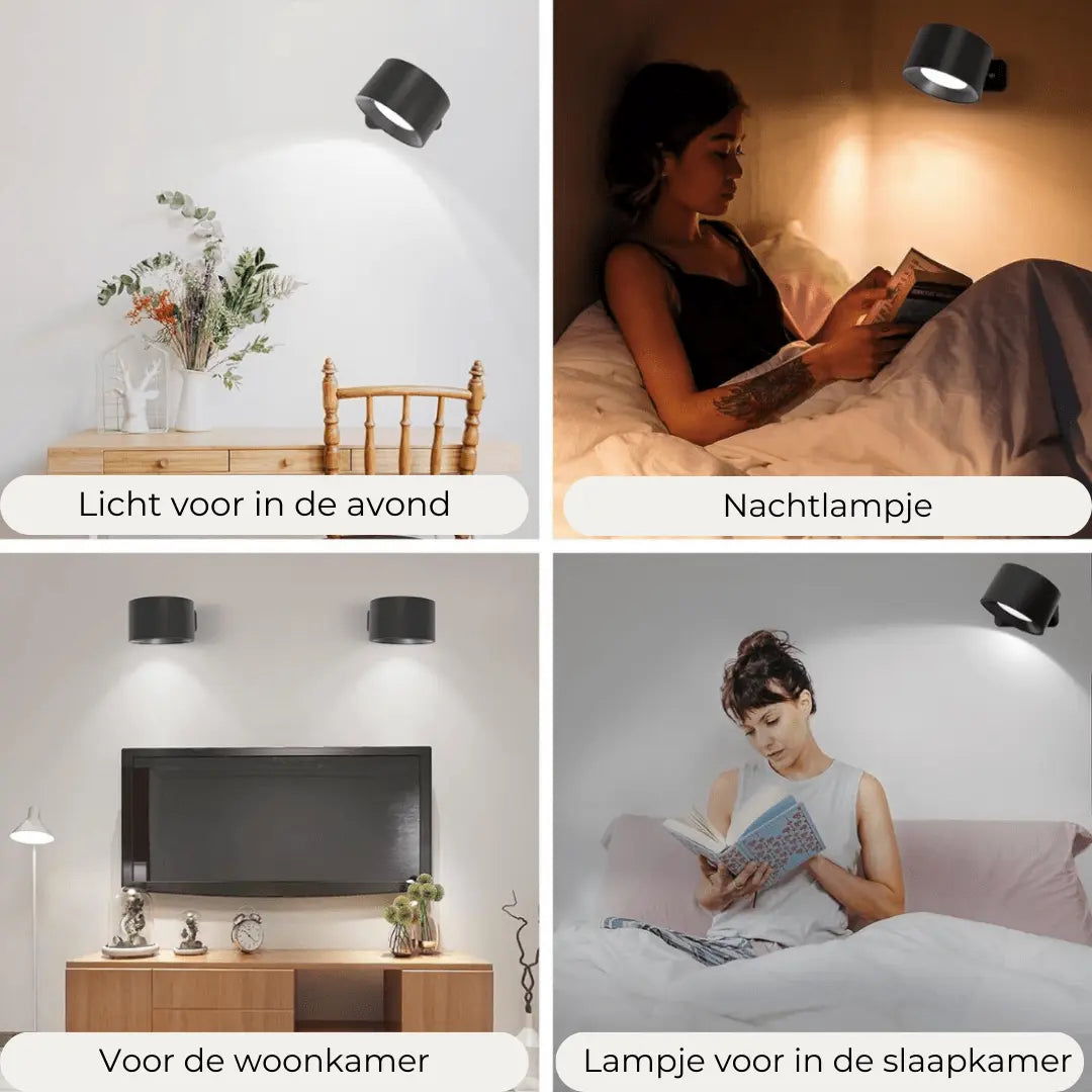 Rotating USB Rechargeable Magnetic Wall Light