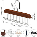Wooden Eight-Hook Rotating Accessory Hanger – image 4