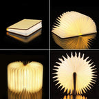 Foldable Book Lamp, USB Rechargeable LED Light with 3 Modes - product view 5