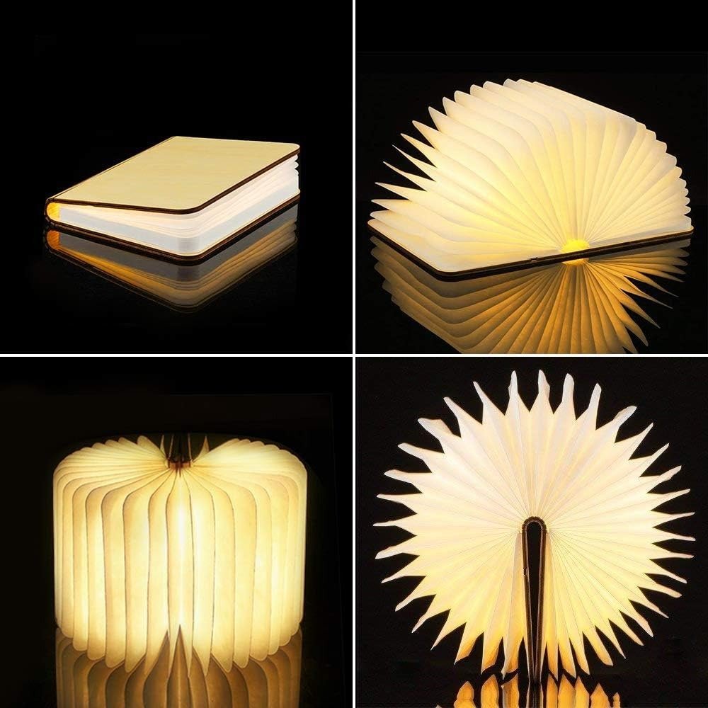 Foldable Book Lamp, USB Rechargeable LED Light with 3 Modes - product view 5