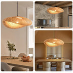Handwoven Bohemian Rattan Pendant Lampshade