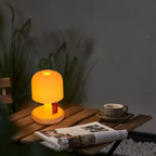 Mini Orange Mushroom Table Lamp, USB Rechargeable - view 4