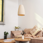 Textured Stone-Effect Pendant Light, Japandi Design - view 13