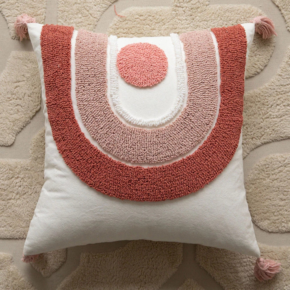 Tufted Geometric and Heart Cushion Cover – image 9