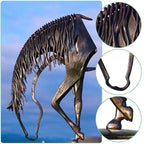 Decorative Metal Horse Sculpture