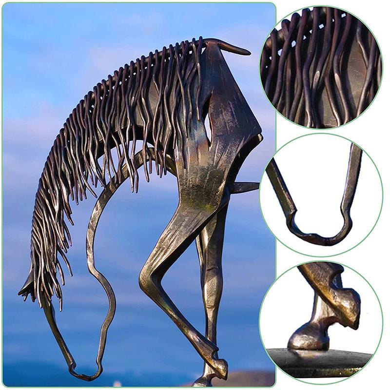 Decorative Metal Horse Sculpture