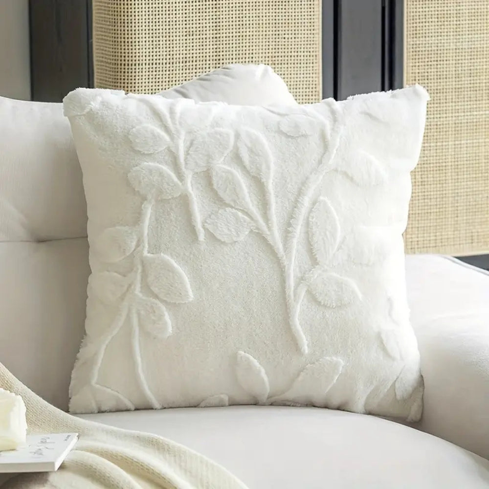 Plush Branch Pattern Cushion Cover – image 4