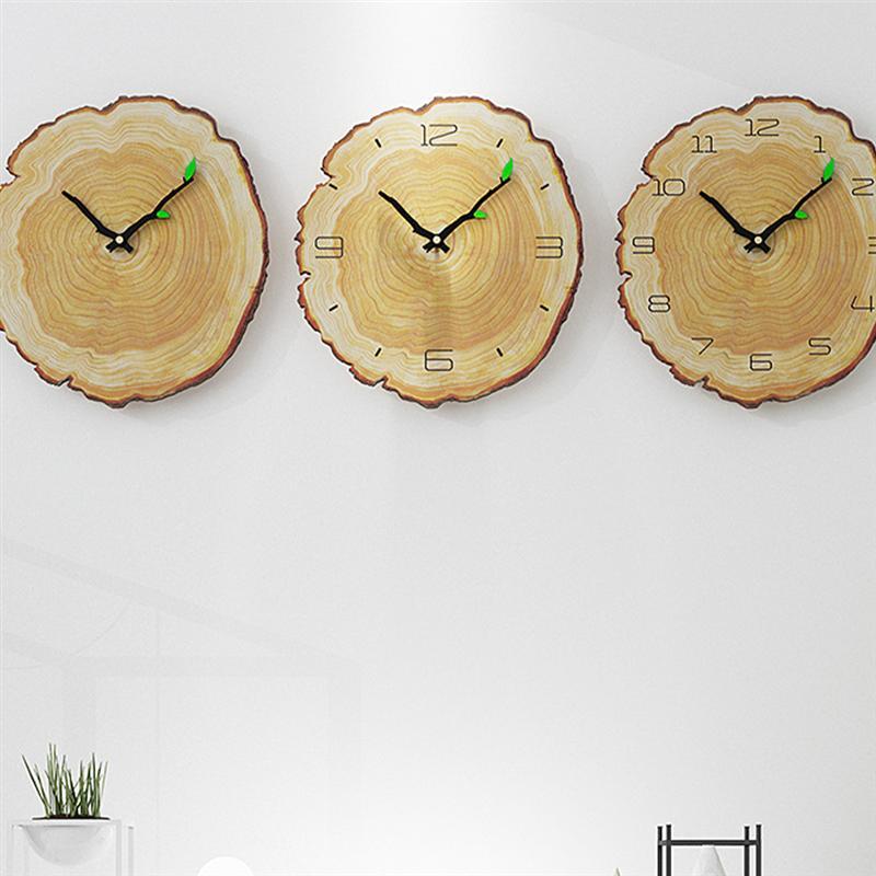 Wood Grain Annual Rings Wall Clock, 30 cm