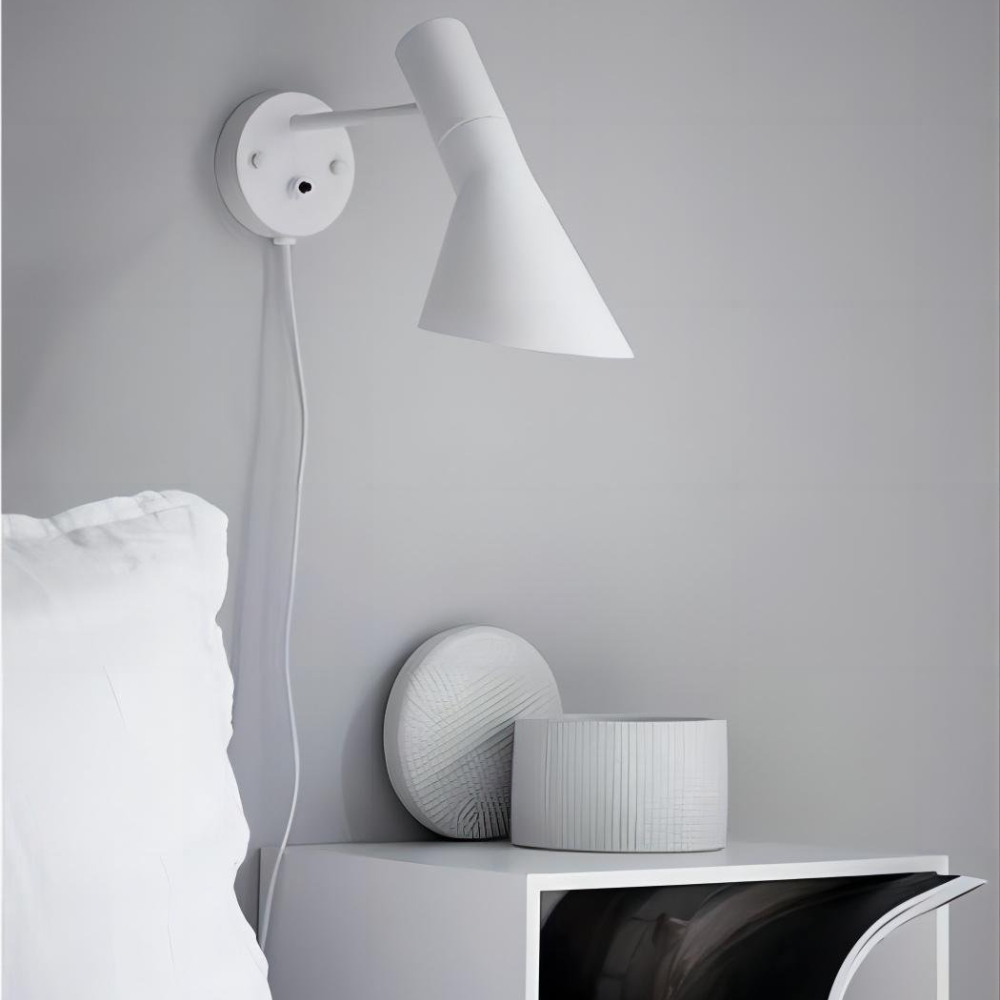 Tapered Metal Wall Sconce, Directional Nordic Task Light - view 12