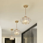 Prismatic Crystal Ceiling Light with Metal Fittings - view 6