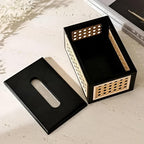 Wood and Rattan Tissue Box – image 6