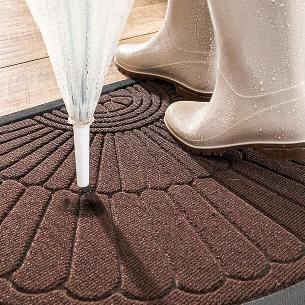 Half-Round Welcome Polyester Doormat – image 3