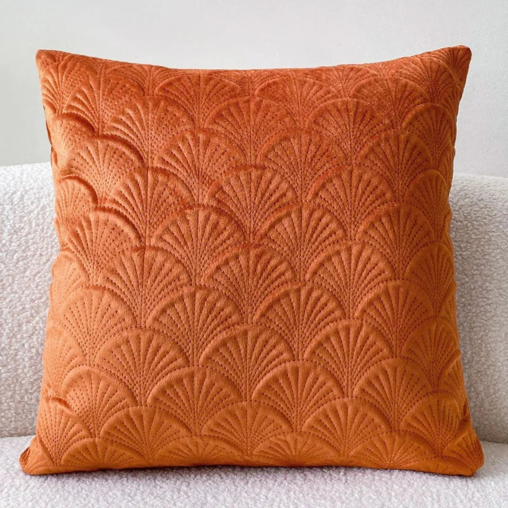 Scallop Pattern Velvet Cushion Cover – image 6